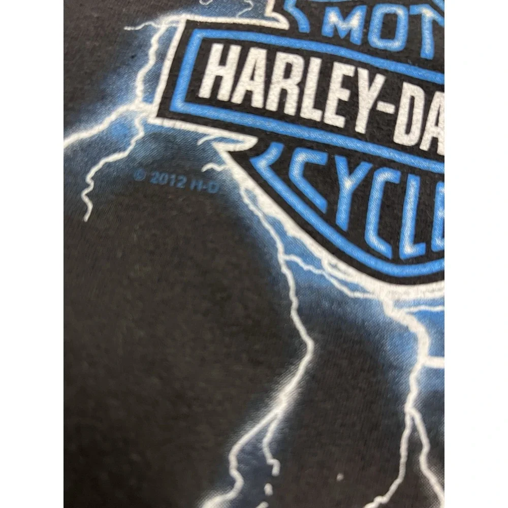Harley-Davidson Shirt Mens Large Manitowoc WI Lightning Pocket